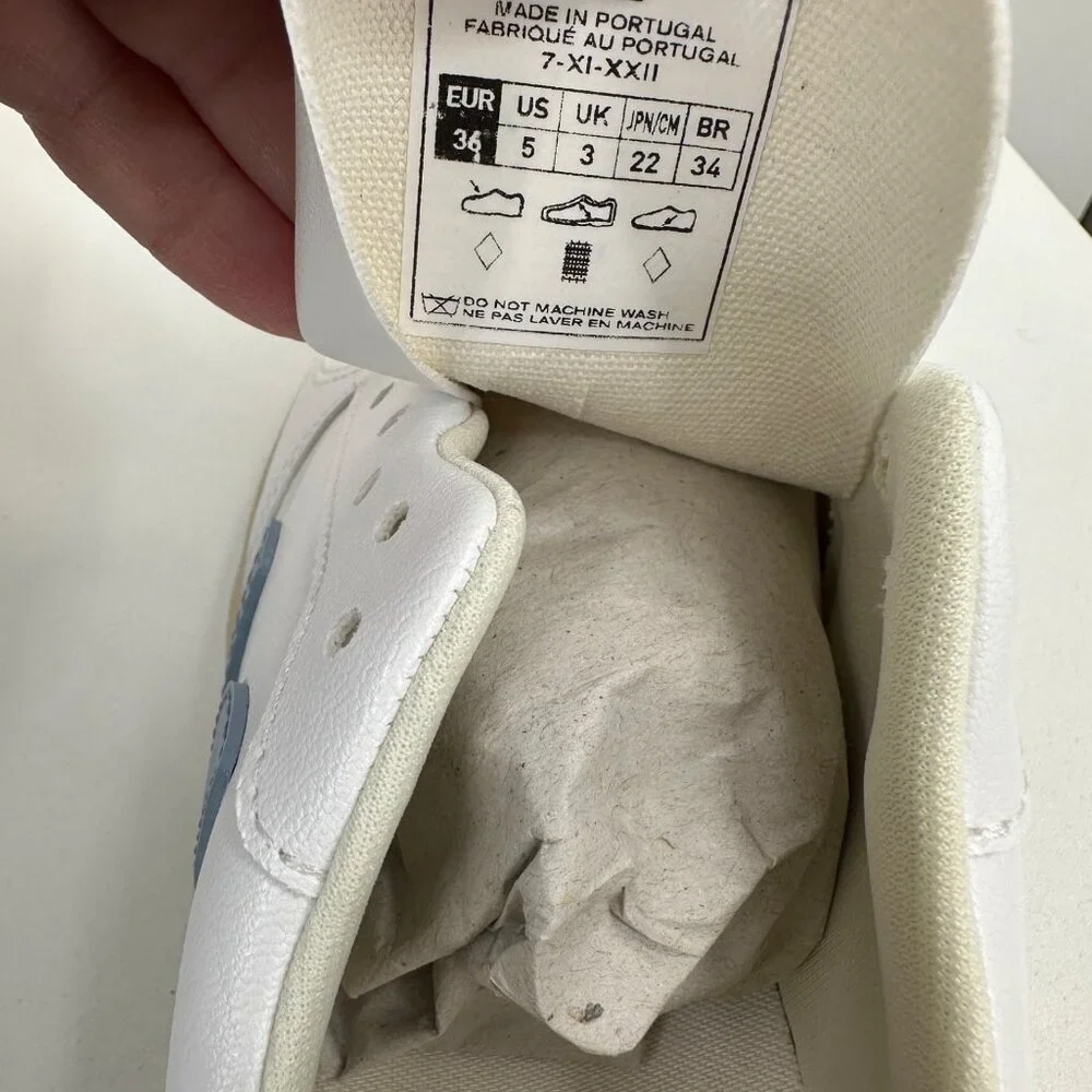 Veja V-10 CWL Sneakers sz 5 Women's 36 EU White/Steel/Nauti Vegan Leather BRAZIL - Picture 10 of 15